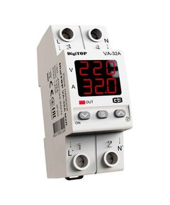 Voltage relay with current control DigiTOP VA-32A M2R